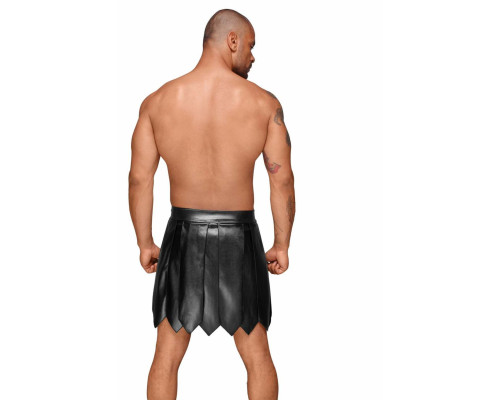 Чоловіча спідниця гладіатора Noir Handmade H053 Eco leather men's gladiator skirt, M, екошкіра