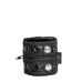 Жіночий гаманець-браслет Noir Handmade F326, black, під шкіру, рельєфний візерунок, кишеня на блискавці