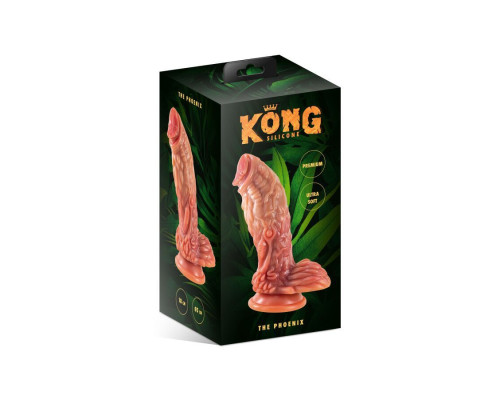 Фэнтезийный фаллоимитатор Kong Silicone The Phoenix (мятая упаковка!!!)