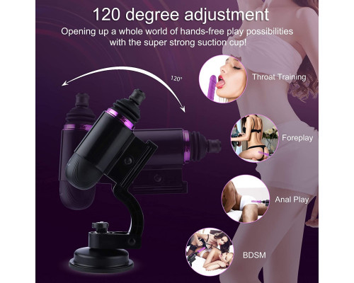 Міні секс-машина Hismith Mini Capsule Sex-Machine with Strong Suction Cup  (м'ята паковання!!!)