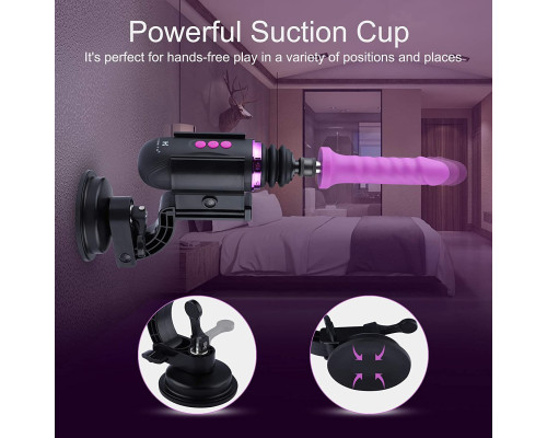 Міні секс-машина Hismith Mini Capsule Sex-Machine with Strong Suction Cup  (м'ята паковання!!!)