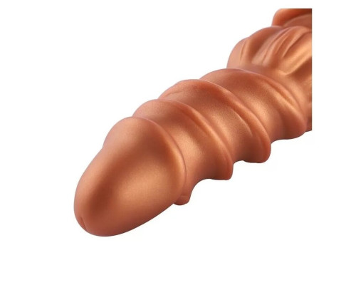 Фалоімітатор для секс-машин Hismith Spiral Grain Silicone Dildo Monster Series, спіральний рельєф