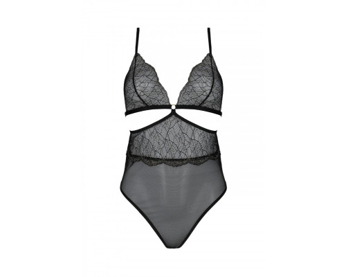 Боді Passion AMBERLY BODY black, S/M, відкрита спина, низ стрінги