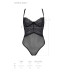 Боді Passion KERRIA BODY black, L/XL, з високими вирізами та верхом балконет