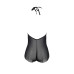 Боді Passion LEAFA BODY black S/M, на зав'язках, м'яка чашка, низ у вигляді шортиків