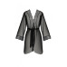 Пеньюар Passion AMBERLY PEIGNOIR black, L/XL, пояс у комплекті