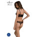 Комплект Passion DROSERA SET black, L/XL, сітка+мереживо, бюстьє та трусики танга