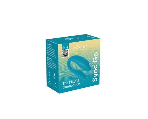 Смарт-вібратор для пар We-Vibe Sync GO Turquoise, тревел-кейс