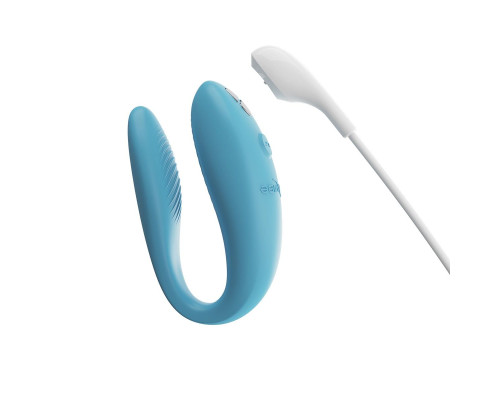 Смарт-вібратор для пар We-Vibe Sync GO Turquoise, тревел-кейс