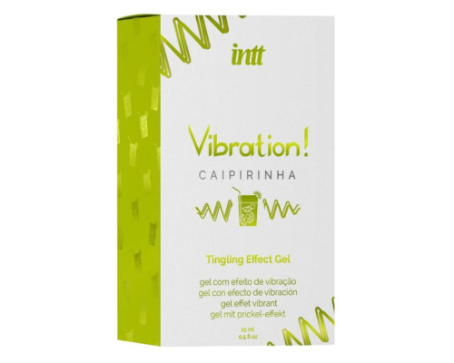 Рідкий вібратор Intt Vibration Caipirinha  (15 мл), густий гель, дуже смачний, діє до 30 хвилин