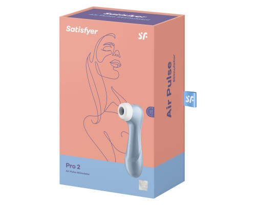 Вакуумний кліторальний стимулятор Satisfyer Pro 2 Blue (м'ята упаковка!!!)