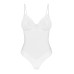 Боді Obsessive Alissium Teddy White, M/L, ліф з м’якою чашкою, високі вирізи для ніг