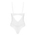 Боді Obsessive Alissium Teddy White, M/L, ліф з м’якою чашкою, високі вирізи для ніг