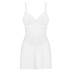 Пеньюар Obsessive Alissium chemise & thong, XS/S, мереживний ліф, стрінги в комплекті