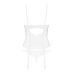 Корсет Obsessive Alissium corset&thong XS/S, гнучкі кісточки, відкрита спина, стрінги в комплекті