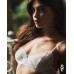Комплект Obsessive Alissium 2-pcs set, M/L, мереживо, ліф з м’якою чашкою, трусики танга