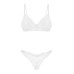 Комплект Obsessive Alissium 2-pcs set, XL/2XL, мереживо, ліф з м’якою чашкою, трусики танга