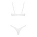 Комплект Obsessive Alissium 2-pcs set, XL/2XL, мереживо, ліф з м’якою чашкою, трусики танга
