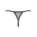 Трусики-стрінги Obsessive Novenes crotchless thong, M/L, сітка, стрепи, прикраса зі стразами