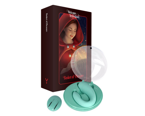 Вібратор для пар FairyGasm PleasureBerry green, зарядний кейс, пульт ДК