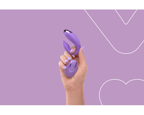 Вібратор для пар FairyGasm PleasureBerry violet, зарядний кейс, пульт ДК
