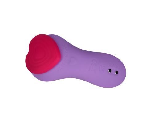 Вібратор у трусики FairyGasm HeartGem violet, на магніті, пульт ДК
