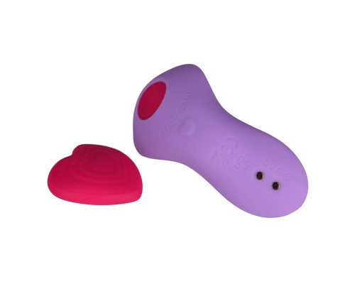 Вібратор у трусики FairyGasm HeartGem violet, на магніті, пульт ДК