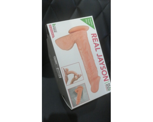 Фалоімітатор Real Body — Real Jayson Flesh, TPE, діаметр 4 см (м'ята упаковка!!!)
