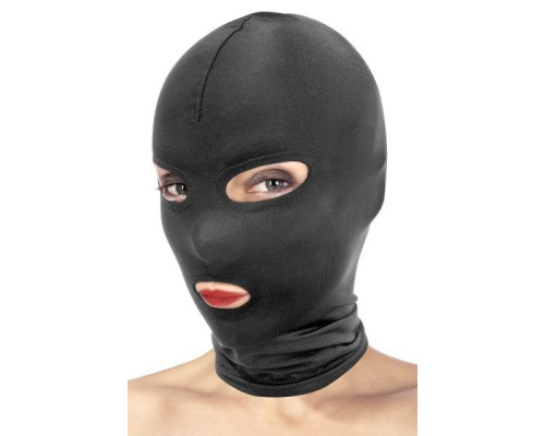 Капюшон для БДСМ с открытыми глазами и ртом Fetish Tentation Open Mouth & Eyes Hood мятая упаковка!