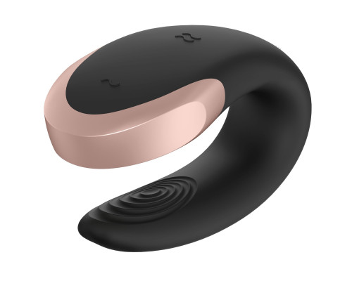 Смарт-вибратор для пар Satisfyer Double Love (Black) (мятая упаковка!!!)