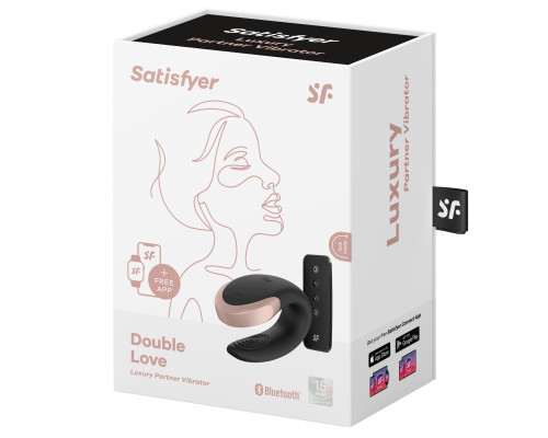 Смарт-вибратор для пар Satisfyer Double Love (Black) (мятая упаковка!!!)