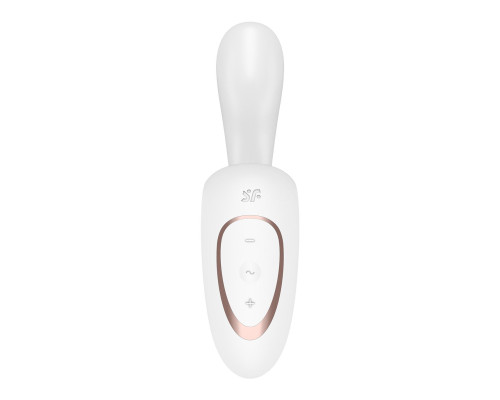 Вагінально-кліторальний вібратор Satisfyer G for Goddess 1 White, 2 мотори