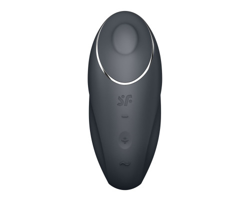 Вібростимулятор-пульсатор Satisfyer Tap & Climax 1 Grey, ефект постукування пальцем, 2 мотори