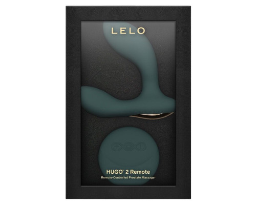 Масажер простати LELO Hugo 2 Remote Green, 2 мотори, дуже потужний, пульт ДК
