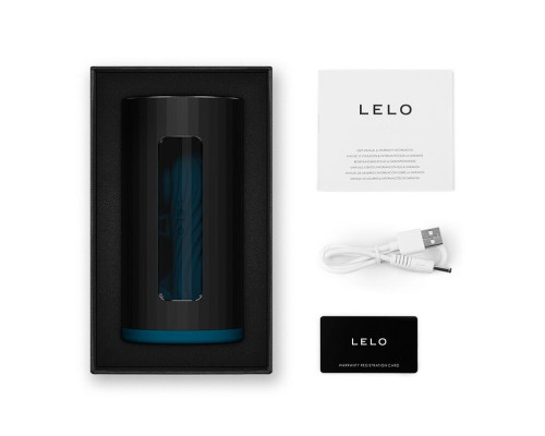 Смарт-мастурбатор LELO F1S V3 Teal, 2 мотори, 8 режимів, стимуляція звуковими хвилями