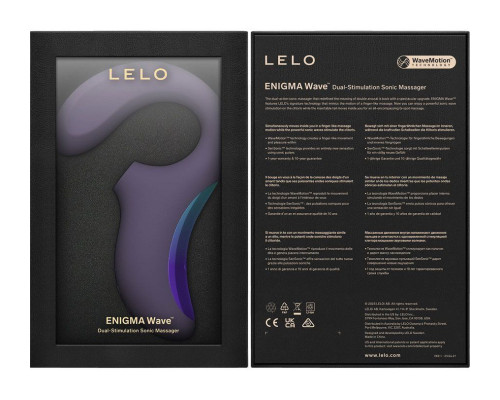 Кліторально-вагінальний звуковий стимулятор LELO Enigma WAVE Cyber Purple, 3 типи стимуляції