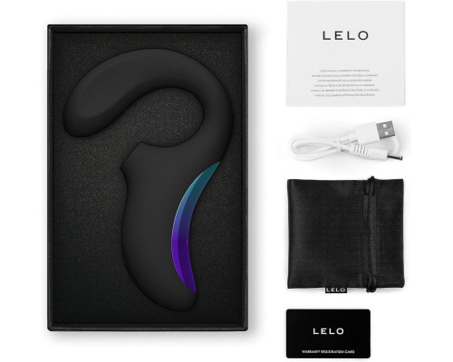 Кліторально-вагінальний звуковий стимулятор LELO Enigma WAVE Black, 3 типи стимуляції