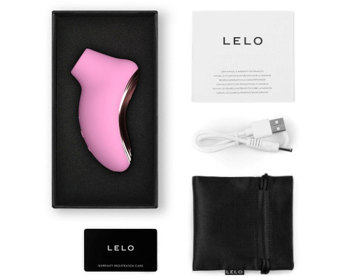 Звуковий стимулятор клітора LELO SONA 2 Travel Pink, тревел-версія, 12 режимів