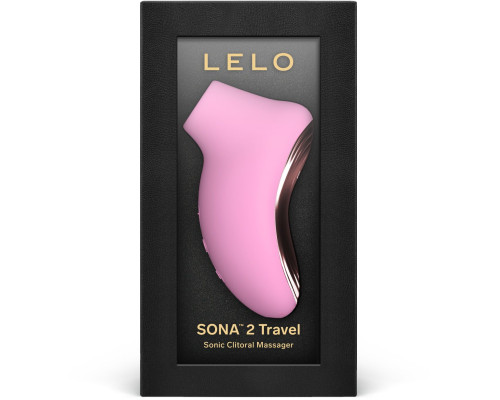 Звуковий стимулятор клітора LELO SONA 2 Travel Pink, тревел-версія, 12 режимів