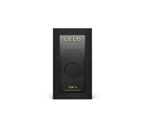 Ерекційне кільце з вібрацією LELO Tor 3 Black, керування зі смартфона