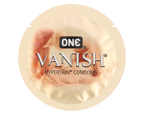 Набір презервативів ONE Vanish Hyperthin, 100 шт, ультратонкі, зі змазкою, паковання-тубус
