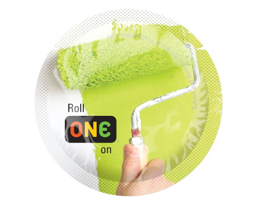 Набір презервативів ONE Color Sensations, 100 шт, кольорові, 10 кольорів, зі змазкою, паковання-тубус