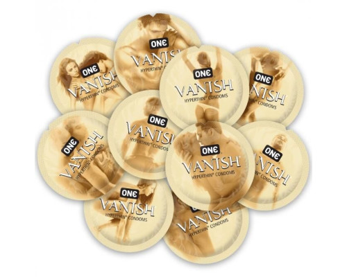 Презерватив ONE Vanish Hyperthin, 1 шт, ультратонкий, зі змазкою