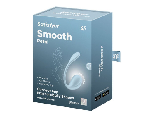 Смарт-віброяйце Satisfyer Smooth Petal Connect App Mint