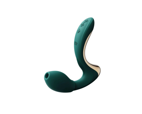 Вібратор-пульсатор з вакуумною насадкою Zalo – Talis G-Spot PulseWave Vibrator Turquoise Green