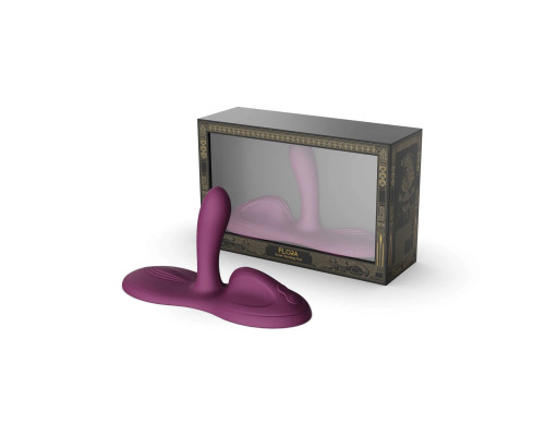 Sit-on-top смарт-вібратор Zalo – Flora Smart Vibrating Pad Velvet Purple, 9 моторів
