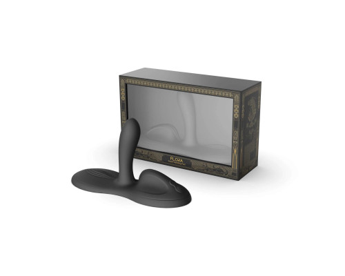 Sit-on-top смарт-вібратор Zalo – Flora Smart Vibrating Pad Obsidian Black, 9 моторів