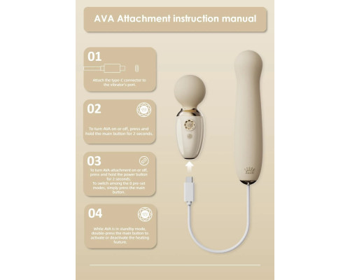 Пульсатор Zalo – AVA Attachment Sakura Pink для смарт-вібромасажера Zalo – AVA