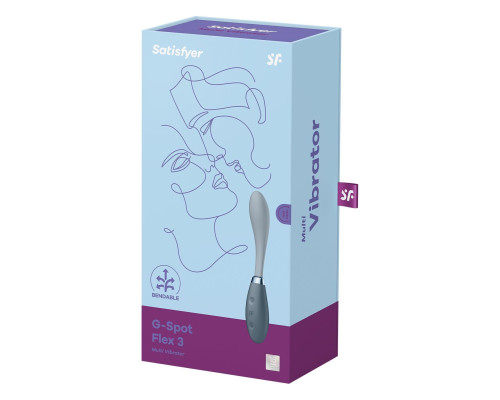 Вибратор Satisfyer G-Spot Flex 3 Grey (мятая упаковка!!!)