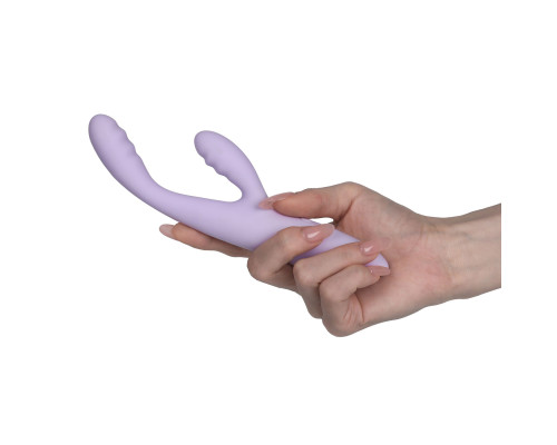 Тонкий кролик-вібратор Svakom Cici+ 2 Lilac, керування зі смартфона, підігрів до 38 °C